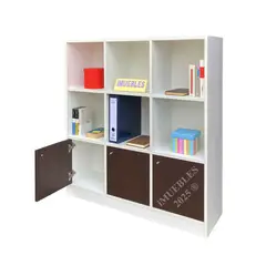 TEMEL - Mueble Organizador Escolar Librero estante Melamina 18MM