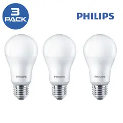 PHILIPS - Pack 3 Focos LED 13W Luz Blanca Philips EcoHome E27 6500K