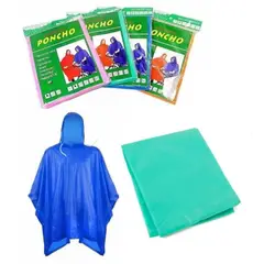 GENERICO - PACK X 2 Capa impermeable con capucha protectora- poncho anti fluido - Unidad