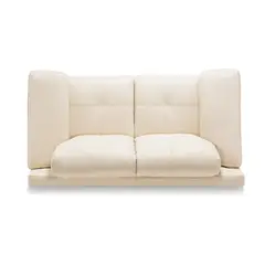 ROSEN - ROSEN SOFÁ 5037 CUERO BEIGE 2 CUERPOS