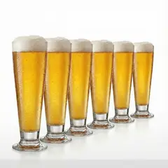 NADIR - Vasos Cerveceros Tulipa 300 ml Set de 6 Pzs