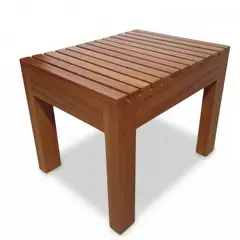 START FG - Mesa De Centro Texas Rectangular Mesa Auxiliar En Madera Marrón