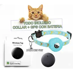 AIPHONE - Collar para gato con GPS con batería incluida para Iphone