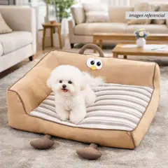 GENERICO - PetLounge  Cama en Forma de L para Perros - Marron