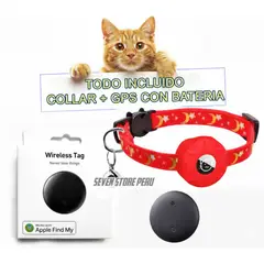 AIPHONE - Collar para gato con GPS con batería incluida para Iphone