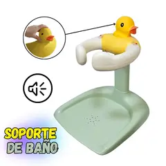 GENERICO - SOPORTE DE BAÑO DE PIES PARA BEBE AMARILLO - VERDE