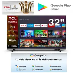 TCL - Led 32 Pulgadas Qled Smart Google TV Full HD 32S5K