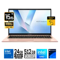 ASUS - LAPTOP ASUS VivoBook 15 X1504VA-E84465 Intel Core 5 120u Ram 24GB SSD 512GB 15.6" Pantalla Tactil