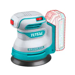 TOTAL TOOLS - Lijadora Roto Orbital 20v 12000rpm Profesional Total Turquesa 5060 Hz