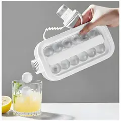 GENERICO - Botella Molde para Cubitos de Hielo 2 en 1 Portátil de Bolas de Hielo Hermética