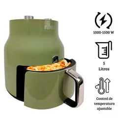GENERICO - Freidora de aire Nunusum 5 Litros AT-AF4501 Verde