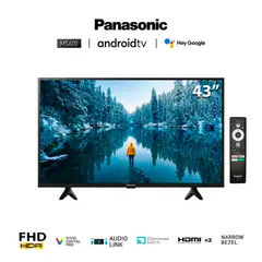 Panasonic - Televisor Panasonic 43 Android Tv FHD TC-43MS600P Nuevo Modelo - Negro