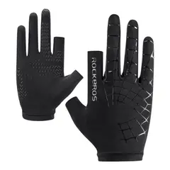 ROCKBROS - Guantes Medio Dedo Ligeros