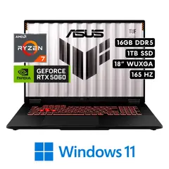 ASUS - Laptop ASUS TUF A18 FA808UM-IS74 - RYZEN 7 260 RAM 16GB 1TB SSD RTX 5060 8GB 18″ WUXGA W11