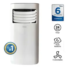 MIDEA - Aire Acondicionado Portátil 9000 BTU MPPH-09CRN1-NB4 Blanco