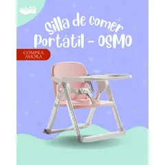 GENERICO - Silla de Comer de bebé portatil OSMO - COLOR ROSADO