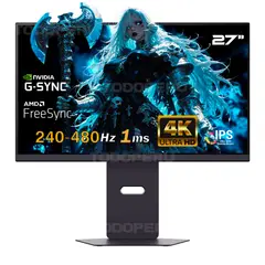 LG - Monitor LG UltraGear 27G850A-B Nano IPS UHD 4K de 27 Dual MODE 4K UHD 240hz - FHD 480hz 1ms
