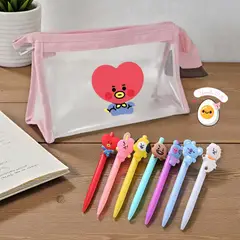 GENERICO - CARTUCHERA + LAPICEROS KPOP