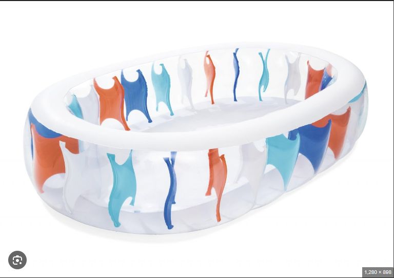 Piscina Elíptica inflable para niños multicolor