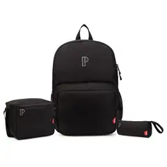 PORTA - TRIPACK MOCHILA PORTA PORTAMAR 3 PIEZAS MOCHILA LONCHERA Y CARTUCHERA