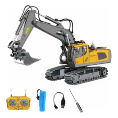 TOYUN TOYUN - Excavadora Minera Amarilla Control Remoto Juguetes Calidad