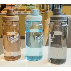 GENERICO - Botella para Agua con tapa abatible Antifugas 750 ml