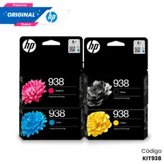 HP - Kit Tinta HP 938 Original Negro Cian Magenta Amarillo