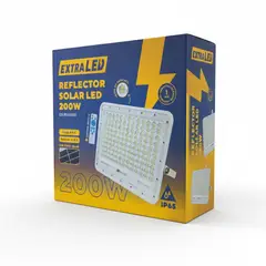 EXTRALED - Reflector Solar LED 200W con Control Remoto Iluminación Exterior