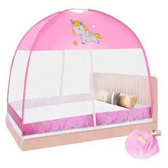 IMPORTADO MC - Mosquitero plegable kawai para niños y adulto perrito unicornio