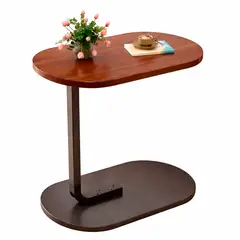 GENERICO - Mesa Auxiliar Tipo C para Sofá y Cama Moderna Minimalista Mesa Lateral Portátil para Laptop y Café