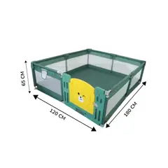 GENERICO - CORRAL DE JUEGOS PACK COMPLETO 120 CM x 180 CM PARA BEBÉS