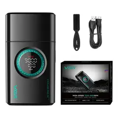 OEM - Afeitadora Eléctrica para Barba Shaver Titanio USB 9000 RPM VGR V-377