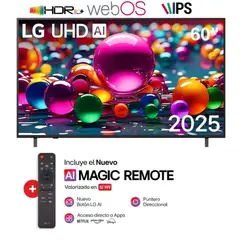 LG - Televisor LED 60 UHD 4K ThinQ AI 60UA8050PSA