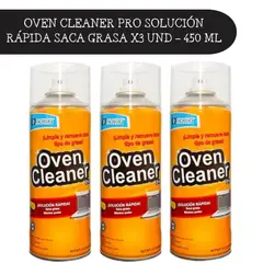 SCHUBERT - SOLUCIÓN RÁPIDA SACA GRASA X3 UND 450ML - OVEN CLEANER PRO