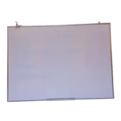 GENERICO - Pizarra Acrilica 80x60cm Nacional Borde de Aluminio con Portaplumon