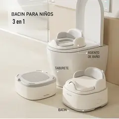 GENERICO - BACIN 3 EN 1 PARA BEBES Y NIÑOS