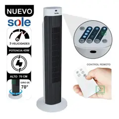 SOLE - Ventilador De Aire Tipo Torre 76cm Blanco Sole SOLAIR019