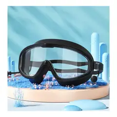OEM - Lentes de Natación Antiempañante con Protección UV y Tapones de Oído