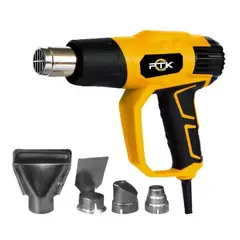 PTK - Pistola de Calor 2000W Profesional 2 Niveles Temperatura Boquillas