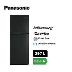 PANASONIC - Refrigeradora 297 Lt Top Freezer No Frost - NR-BT32PV1BD