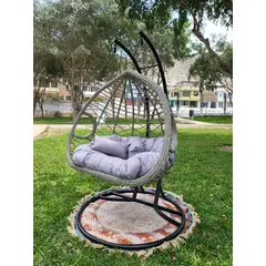 GENERICO - Silla Jardín Colgante De Ratán Para Exteriores Doble
