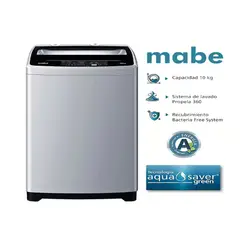 MABE - Lavadora Mabe Automática 10 kg LMAP1015WGBB0 – Silver
