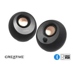 CREATIVE - Parlante Creative Pebble V3 2.0 8w/16w BT/3.5mm Usb-c-Power/Audio