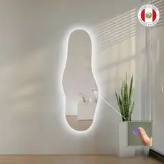 OEM - Espejo LED 50x130 cm MICA Luz Blanca