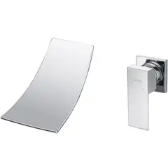 XM - Grifo Monocomando Elegante de lavabo Cromado con Cascada
