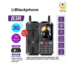 GENERICO - CELULAR BLACKPHONE B3R 3G CON RADIO INALAMBRICA BATERIA DE 6000MAH