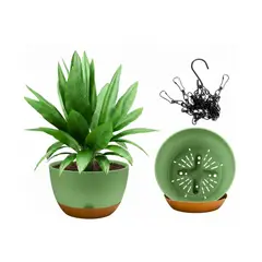 GENERICO - Maceta Colgante de Plástico - Color Verde