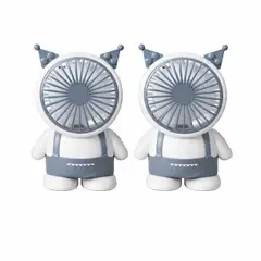 GENERICO - Ventilador Portatil Recargable y Potente Color Blanco