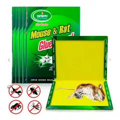 GENERICO - Trampa Adhesiva para Ratas y Ratones  Pegamento Extra Fuerte X5