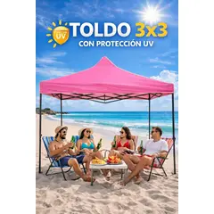 GENERICO - Carpa Toldo 3x3 Plegable Reforzado Impermeable Eventos
